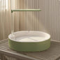 Parrot Bath Basin Green and White Bird Shower Bath Parrot Bathtub Plastic Pet Accessory Transparent