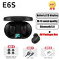 E6S Wireless Bluetooth Earphones TWS Bluetooth Headset Wireless Earbuds Noise Cancelling Earphones with Microphone Headphones