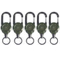 1/2/4pcs Extendable Retractable Holders Keychain Badge Reels Heavy Duty Clip With Carabiner Key Chain For Men Outdoor Bags