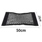 Car Trunk Mesh Organizer Car Tail Storage Net Seat Back Pocket Universal Trunk Bag Auto Magic Tape Network Interior Accessories