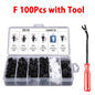 50-101PCS Auto Fastener Clips Kit Multi-Size Retainers For Car Fender Bumper Used For Auto Garage And Assembly