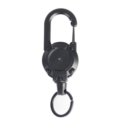 1/2/4pcs Extendable Retractable Holders Keychain Badge Reels Heavy Duty Clip With Carabiner Key Chain For Men Outdoor Bags