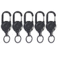 1/2/4pcs Extendable Retractable Holders Keychain Badge Reels Heavy Duty Clip With Carabiner Key Chain For Men Outdoor Bags