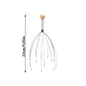 1PC Octopus Head Massager Stainless Steel Engraved Head Relaxer Brain Massage Claw Scalp Scratcher Itch Reliever Random Color