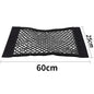 Car Trunk Mesh Organizer Car Tail Storage Net Seat Back Pocket Universal Trunk Bag Auto Magic Tape Network Interior Accessories