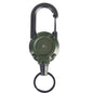 1/2/4pcs Extendable Retractable Holders Keychain Badge Reels Heavy Duty Clip With Carabiner Key Chain For Men Outdoor Bags