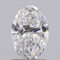 1.08 ct Oval D VVS2 IGI Certified Lab Grown Diamond